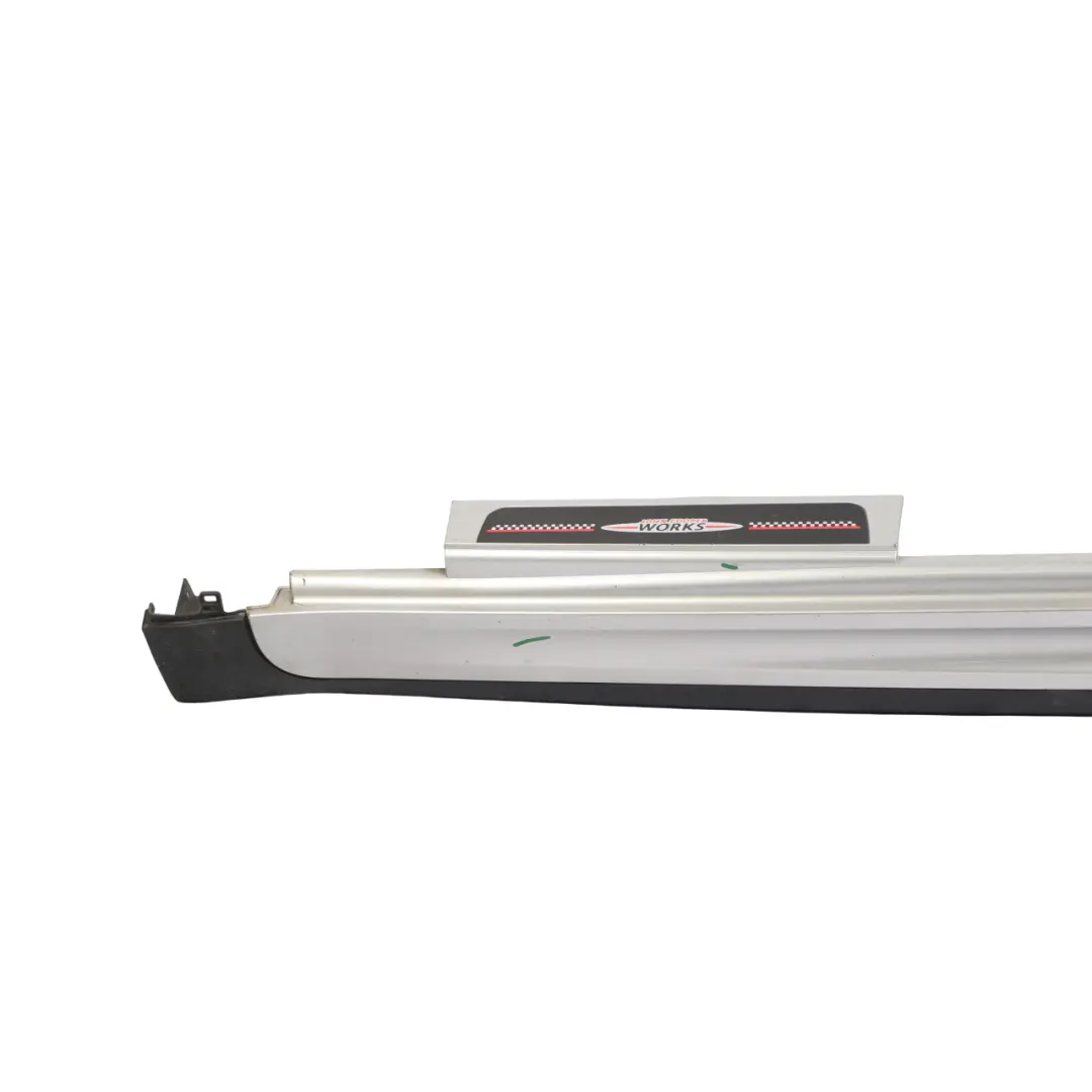 Mini R60 Side Skirt Cooper S JCW Left N/S Sill Trim Cover Crystal Silver - B12 - SKU 9813351-CRS - Part number 9813351