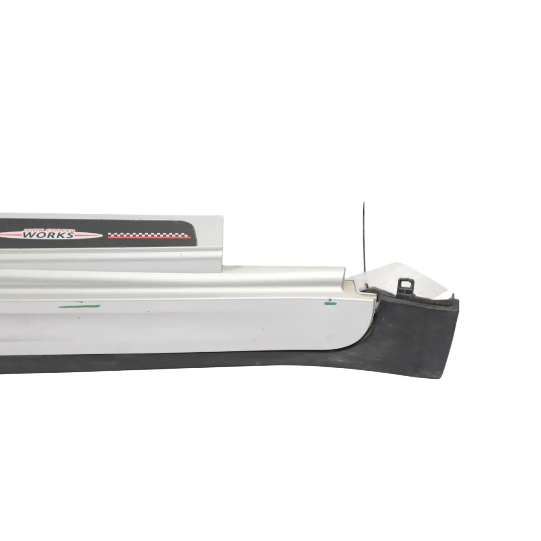 Side Skirt Right O/S Door Sill Trim Crystal Silver - B12 to Mini R60 Cooper S JCW with Part number 9813352 Mini R60 Cooper S JCW Side Skirt Right O/S Door Sill Trim Crystal Silver - B12 - SKU 9813352-CRS - Part number 9813352