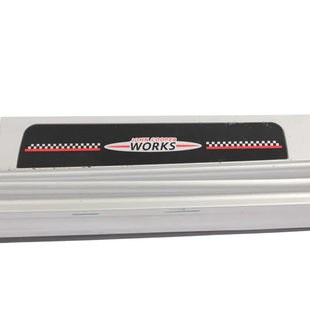Side Skirt Right O/S Door Sill Trim Crystal Silver - B12 to Mini R60 Cooper S JCW with Part number 9813352 Mini R60 Cooper S JCW Side Skirt Right O/S Door Sill Trim Crystal Silver - B12 - SKU 9813352-CRS - Part number 9813352