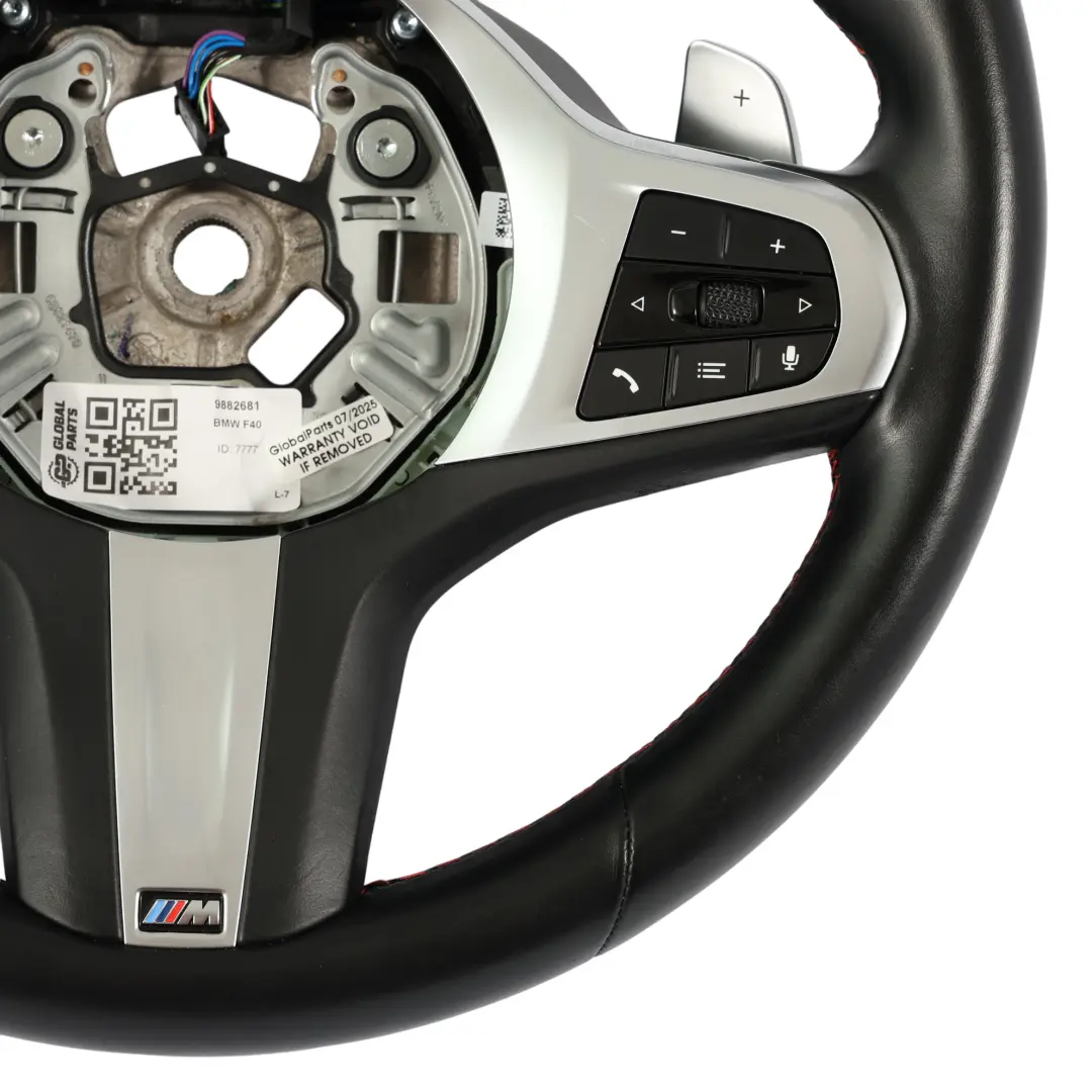 BMW F40 Volant M Sport Cuir Noir Multifonction Palettes Changement - SKU 9882681 - Numéro de pièce 9882681