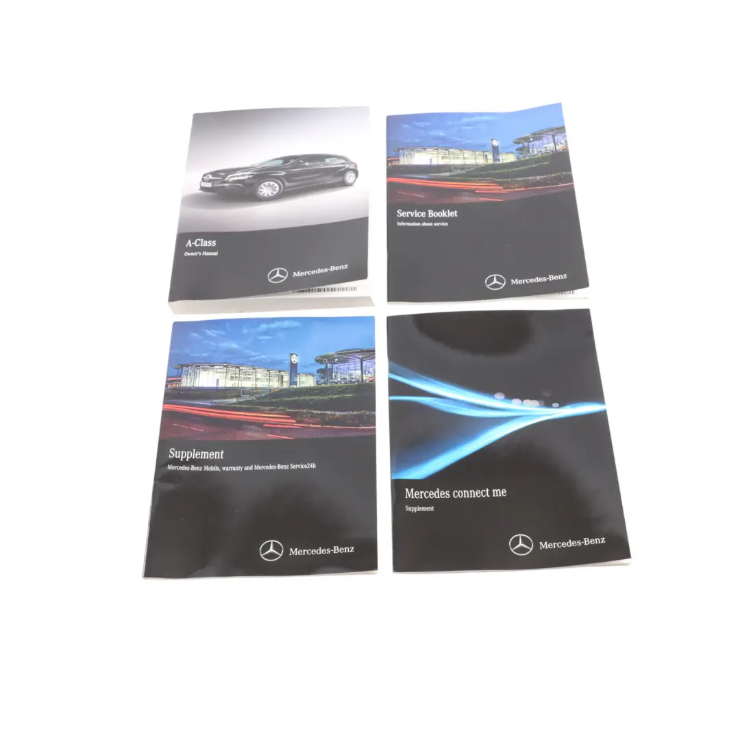 Mercedes W176 Owner's Handbook Book Pouch Case Wallet Set - SKU A0005850300 - Part number A0005850300