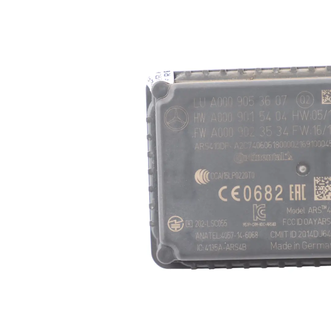Mercedes W213 C238 Front Collision Radar Sensor Control Unit Module A0009054603 - SKU A0009053607 - Part number A0009053607