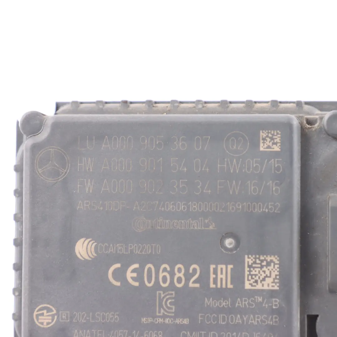Mercedes W213 C238 Front Collision Radar Sensor Control Unit Module A0009054603 - SKU A0009053607 - Part number A0009053607