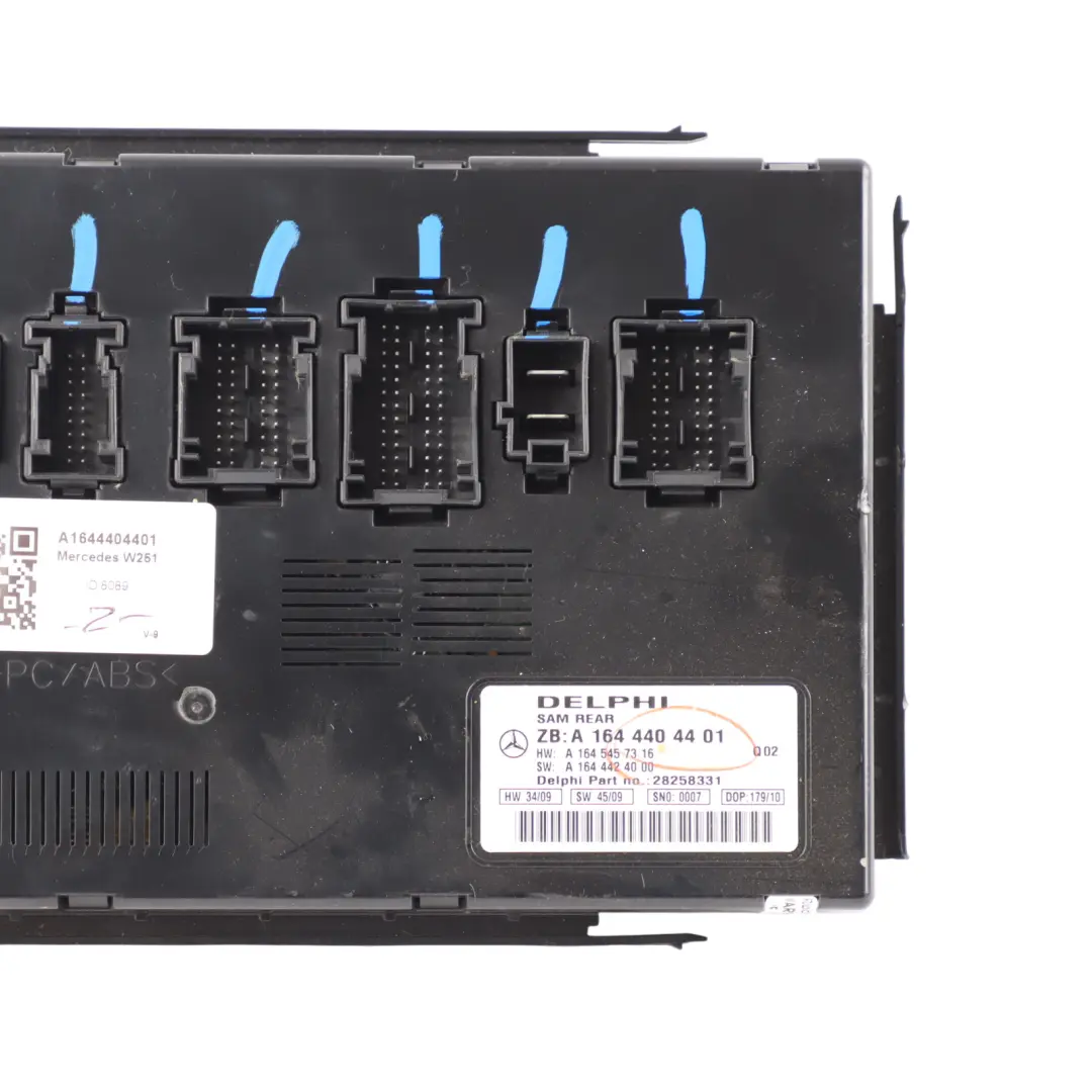 SAM Rear Control Unit Central Electrics Module to Mercedes W251 with Part number A1644404401 Mercedes W251 SAM Rear Control Unit Central Electrics Module - SKU A1644404401 - Part number A1644404401