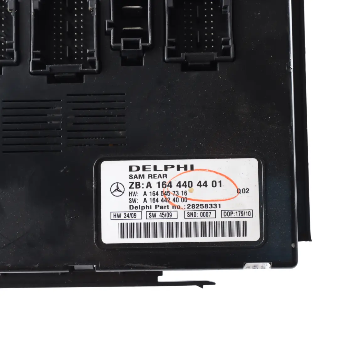 SAM Rear Control Unit Central Electrics Module to Mercedes W251 with Part number A1644404401 Mercedes W251 SAM Rear Control Unit Central Electrics Module - SKU A1644404401 - Part number A1644404401