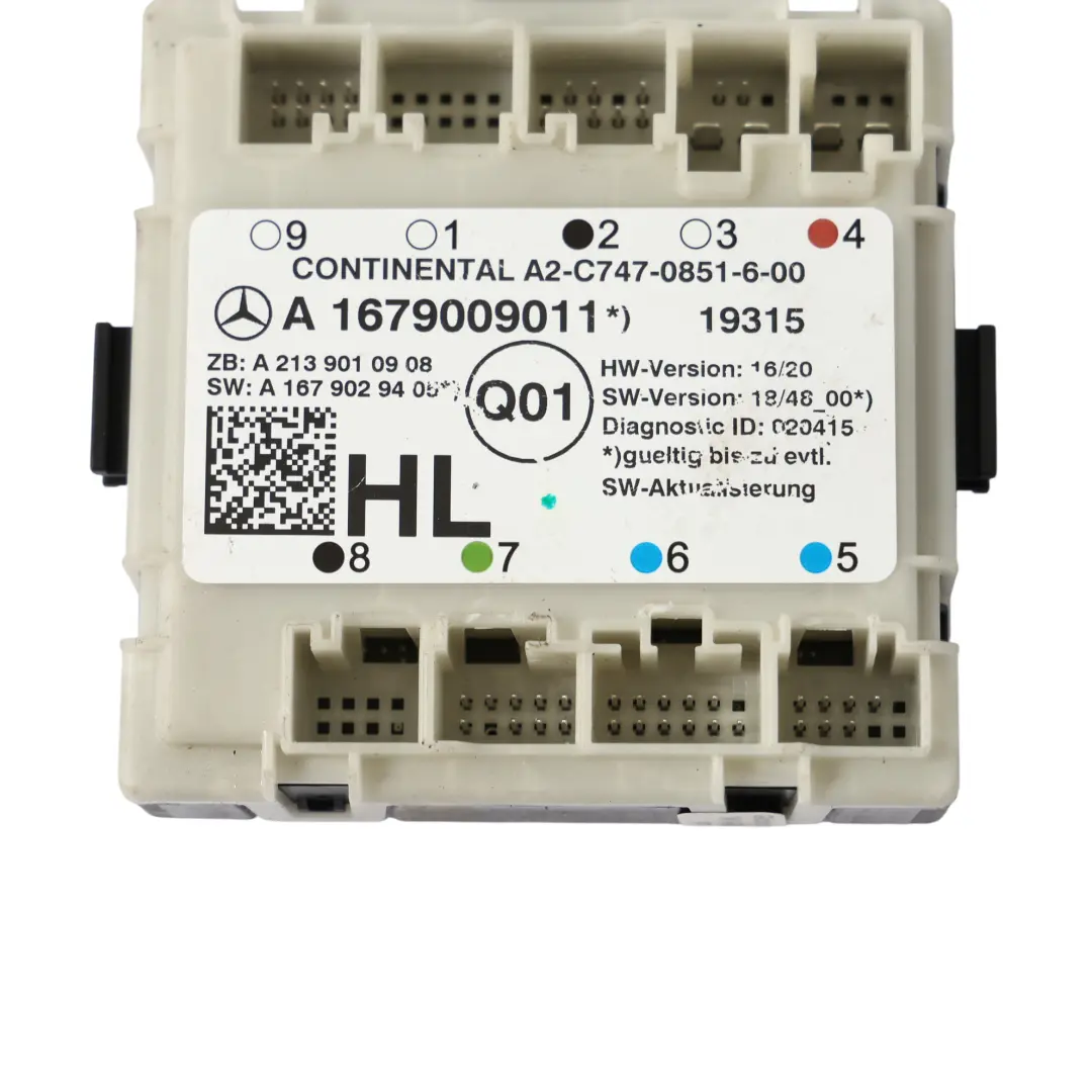 Mercedes W205 C213 X253 Hintere Tür Steuerungs Modul ECU Links - SKU A1679009011 - Teilenummer A1679009011