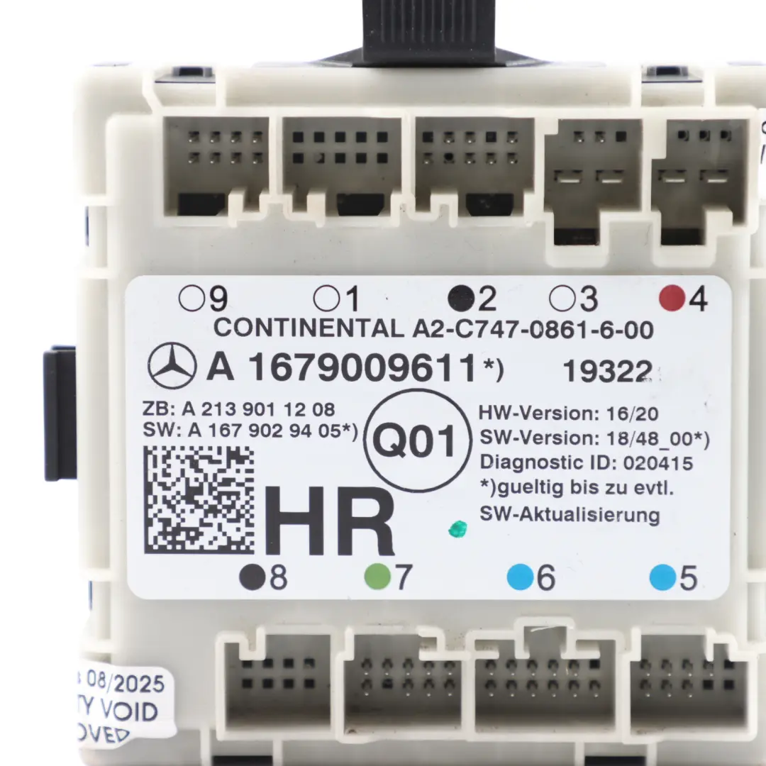 Mercedes W205 W213 X253 Door Module Rear Right O/S Control Unit ECU - SKU A1679009611 - Part number A1679009611