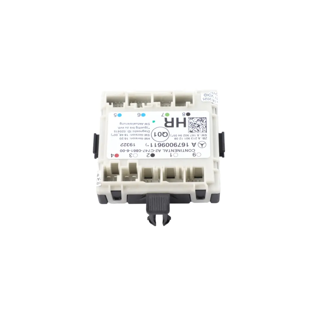 Mercedes W205 W213 X253 Door Module Rear Right O/S Control Unit ECU - SKU A1679009611 - Part number A1679009611