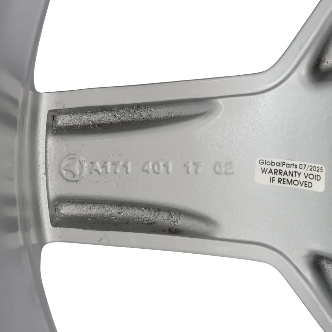 Mercedes R171 C209 AMG Rear Silver Alloy Wheel Rim 18" 8,5J ET:30 - SKU A1714011702-1 - Part number A1714011702