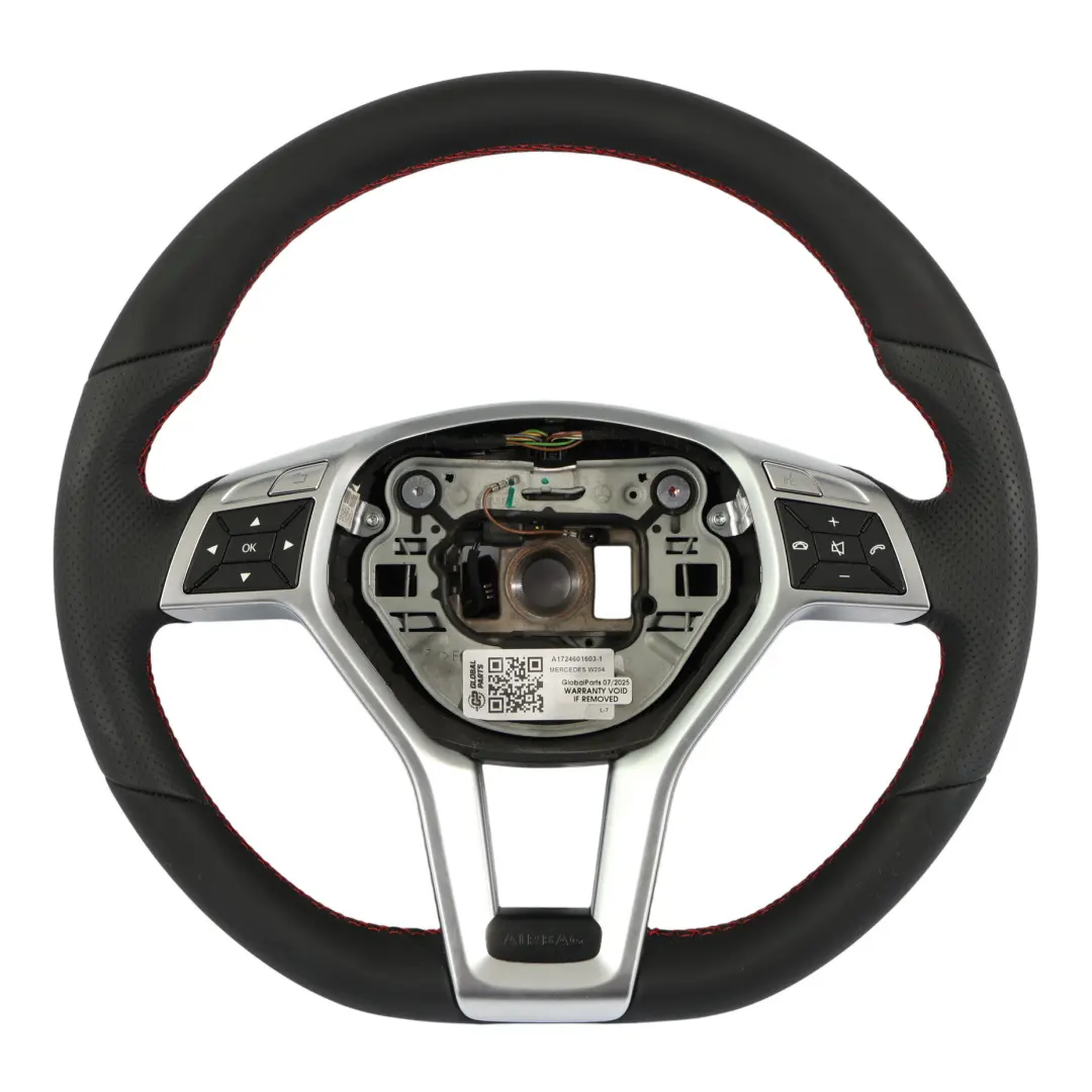 Mercedes C117 W176 Kierownica Multifunkcja NOWA Czarna Skóra - SKU A1724601603-1 - Numer Części A1724601603