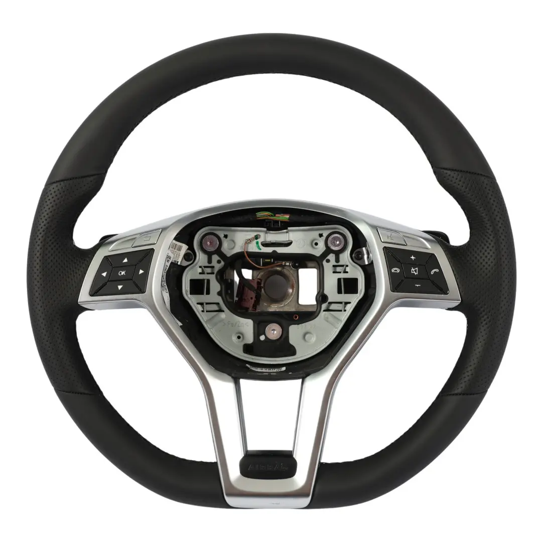  Steering Wheel Mercedes W204 W207 W212 W218 NEW Black Leather Sport Paddle Shift - SKU A1724602703-3 - Part number A1724602703