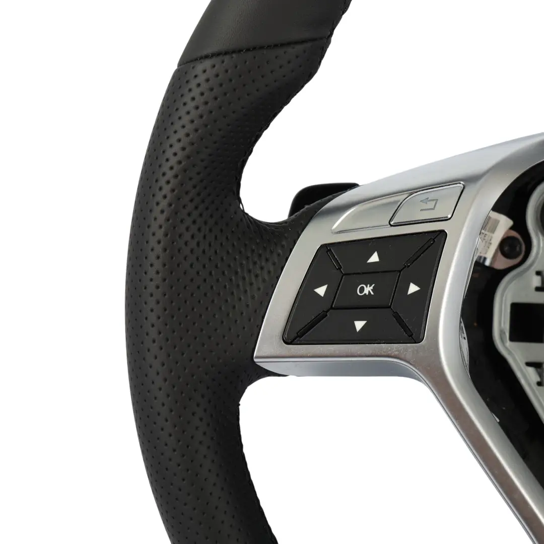 Volante Mercedes W204 W207 W212 W218 NUOVO in pelle nera Sport Cambio al Volante - SKU A1724602703-3 - Numero di parte A1724602703