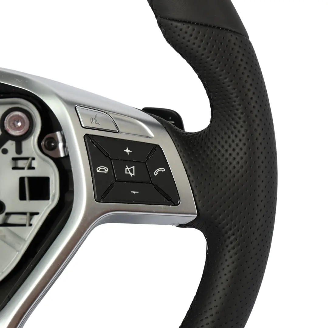 Steering Wheel Mercedes W204 W207 W212 W218 NEW Black Leather Sport Paddle Shift to with Part number A1724602703 Steering Wheel Mercedes W204 W207 W212 W218 NEW Black Leather Sport Paddle Shift - SKU A1724602703-3 - Part number A1724602703