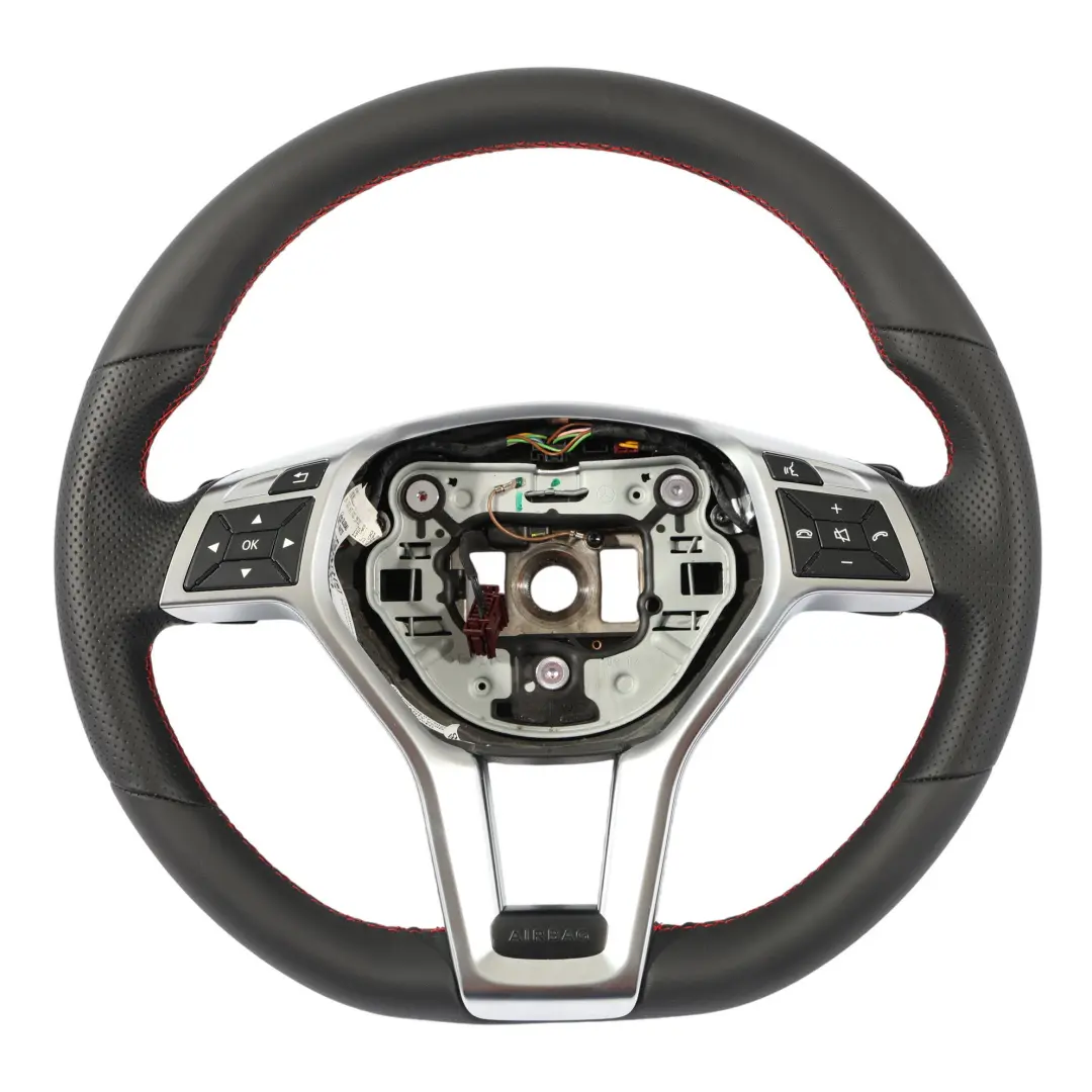 Mercedes W204 W212 Volante AMG Sport NUEVO Cuero Negro Sport Palanca de Cambio - SKU A1724604203-2 - Número de pieza A1724604203