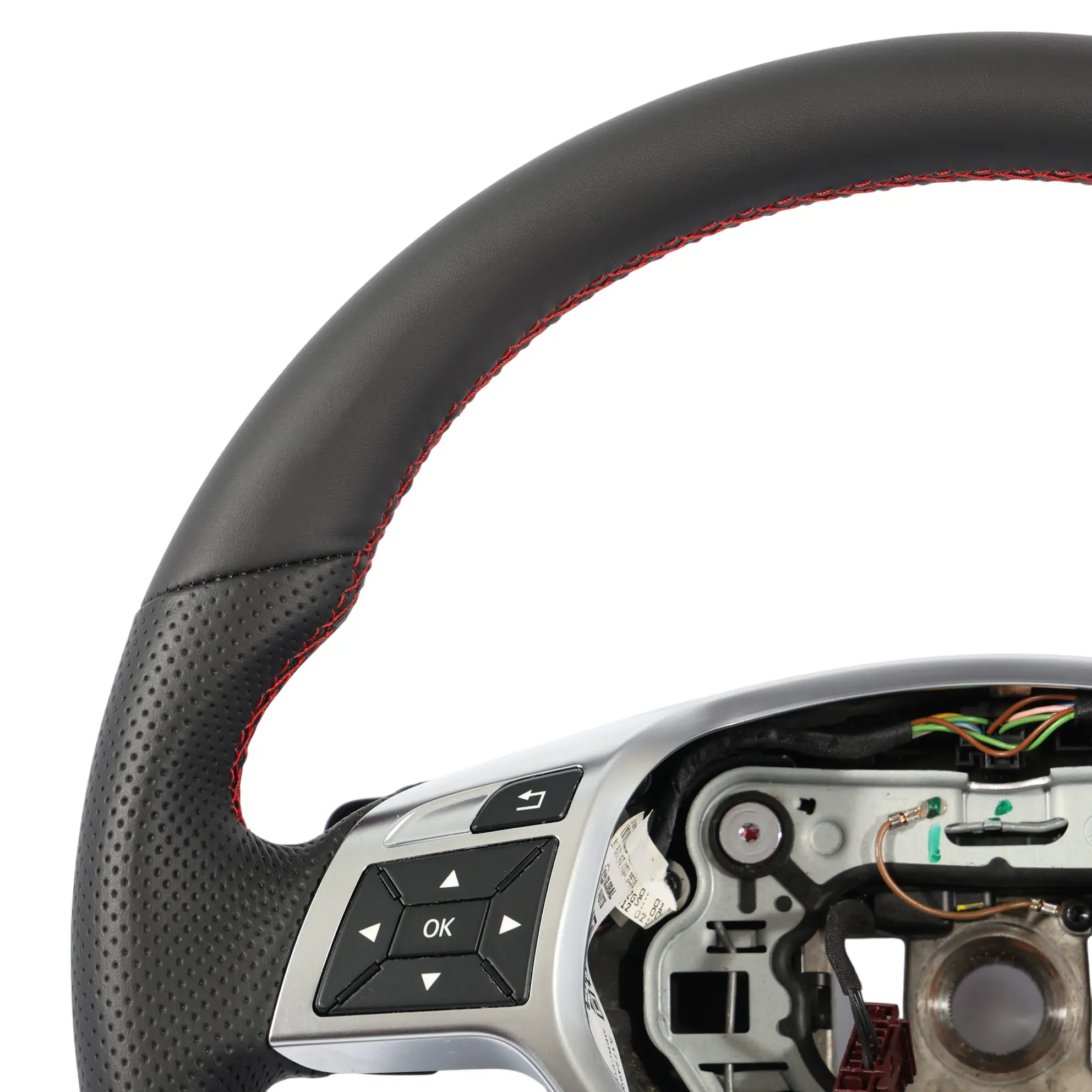 Mercedes W204 W212 Volante AMG Sport NUOVO In Pelle Nera Sport Cambio al Volante