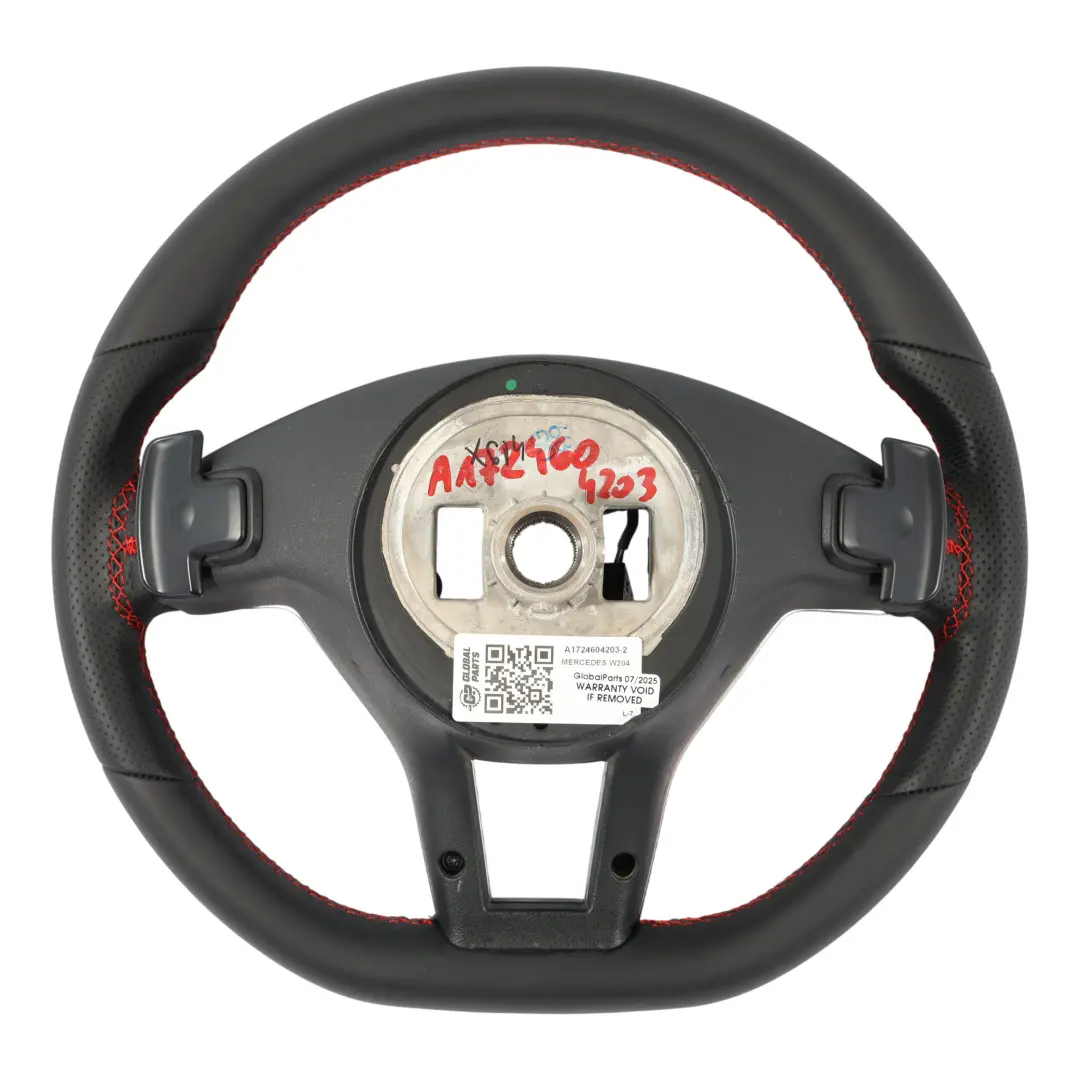 Mercedes W204 W212 Volante AMG Sport NUEVO Cuero Negro Sport Palanca de Cambio - SKU A1724604203-2 - Número de pieza A1724604203