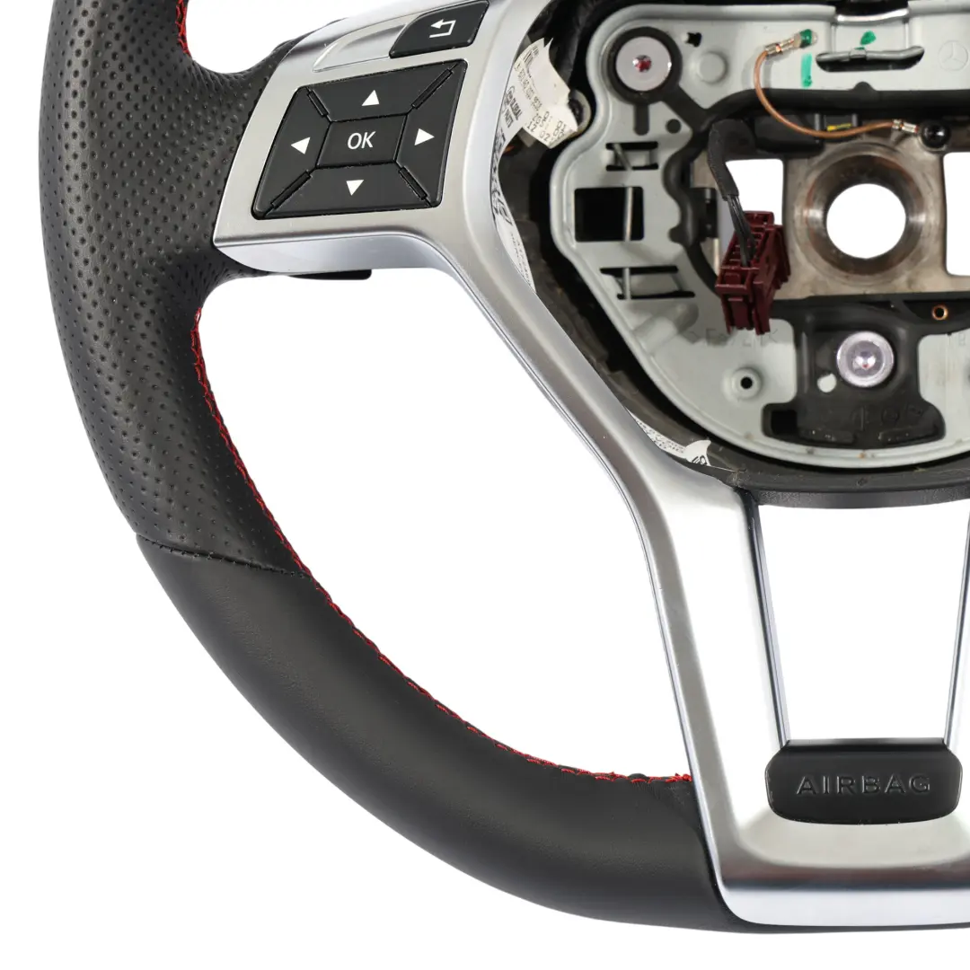 Mercedes W204 W212 Volante AMG Sport NUEVO Cuero Negro Sport Palanca de Cambio - SKU A1724604203-2 - Número de pieza A1724604203