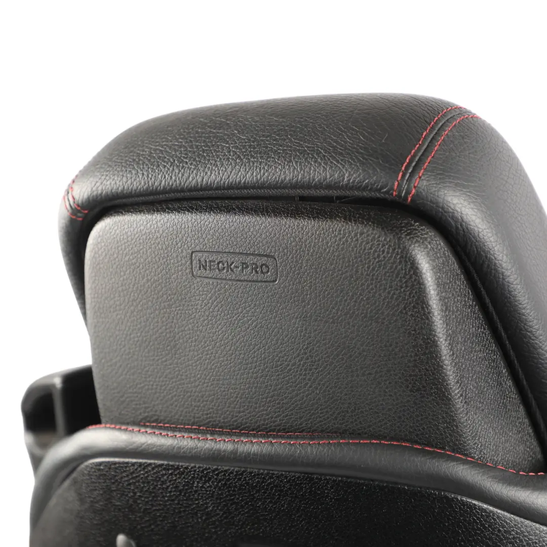 Mercedes SLK R172 Front Seat Leather Heated Ventilated Black Red Thread Left N/S - SKU A1729103501-2 - Part number A1729103501