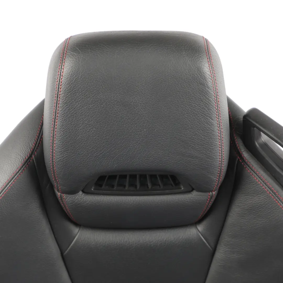 Mercedes SLK R172 Front Seat Leather Heated Ventilated Black Red Thread Left N/S - SKU A1729103501-2 - Part number A1729103501