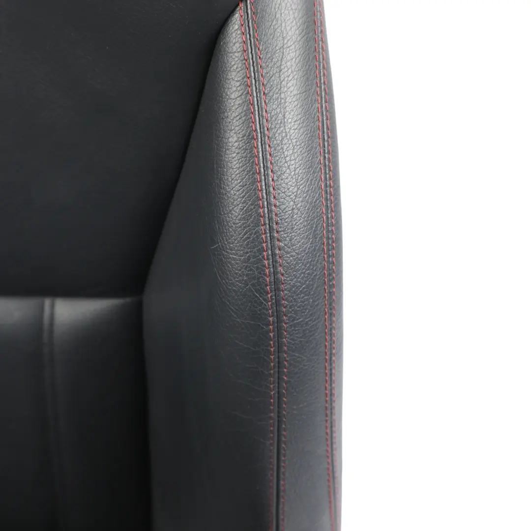 Mercedes SLK R172 Front Seat Leather Heated Ventilated Black Red Thread Left N/S - SKU A1729103501-2 - Part number A1729103501