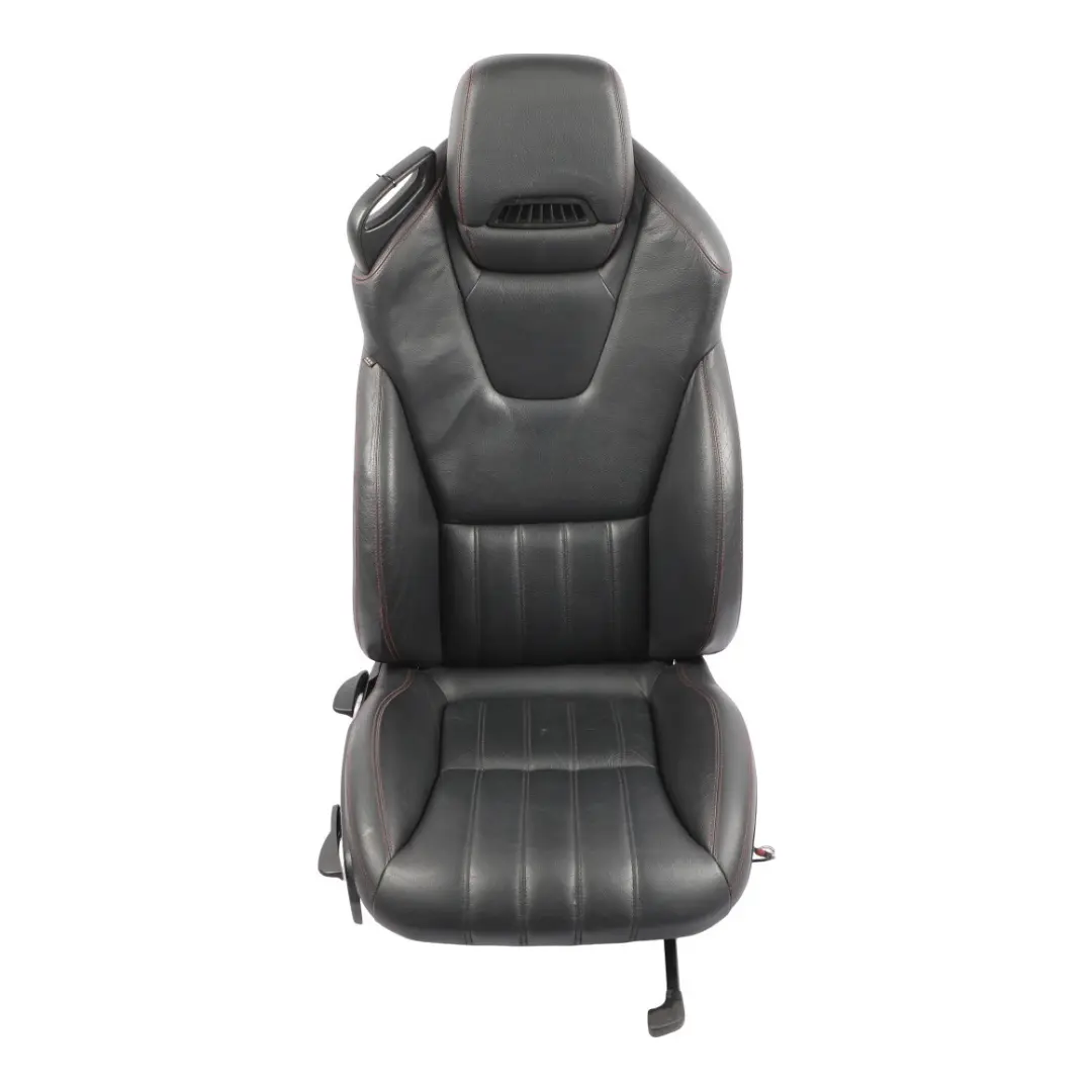 Front Seat Heated Ventilated Right O/S Leather Black Red to Mercedes SLK R172 with Part number A1729103601 Mercedes SLK R172 Front Seat Heated Ventilated Right O/S Leather Black Red - SKU A1729103601-2 - Part number A1729103601