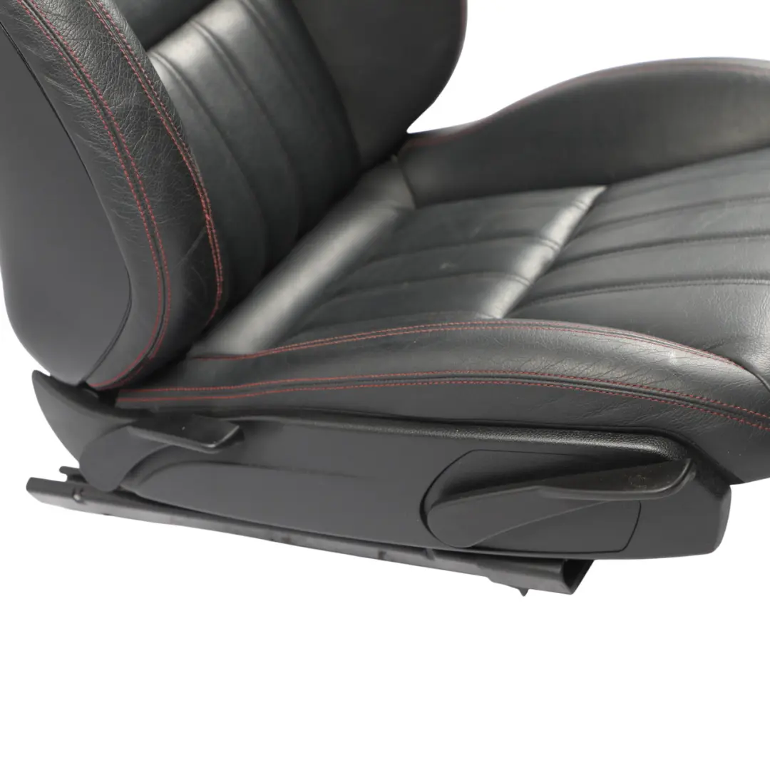 Mercedes SLK R172 Front Seat Heated Ventilated Right O/S Leather Black Red - SKU A1729103601-2 - Part number A1729103601