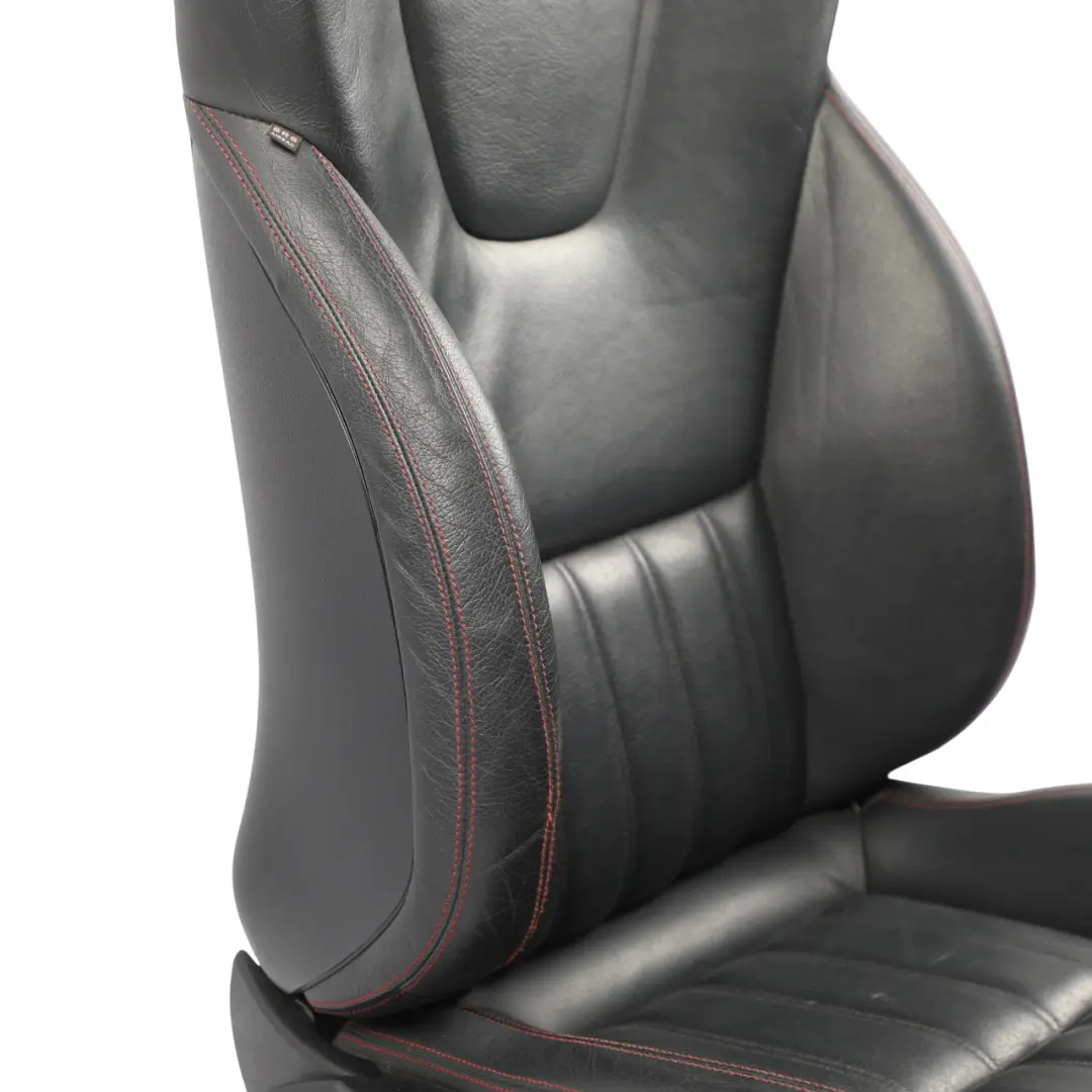 Front Seat Heated Ventilated Right O/S Leather Black Red to Mercedes SLK R172 with Part number A1729103601 Mercedes SLK R172 Front Seat Heated Ventilated Right O/S Leather Black Red - SKU A1729103601-2 - Part number A1729103601