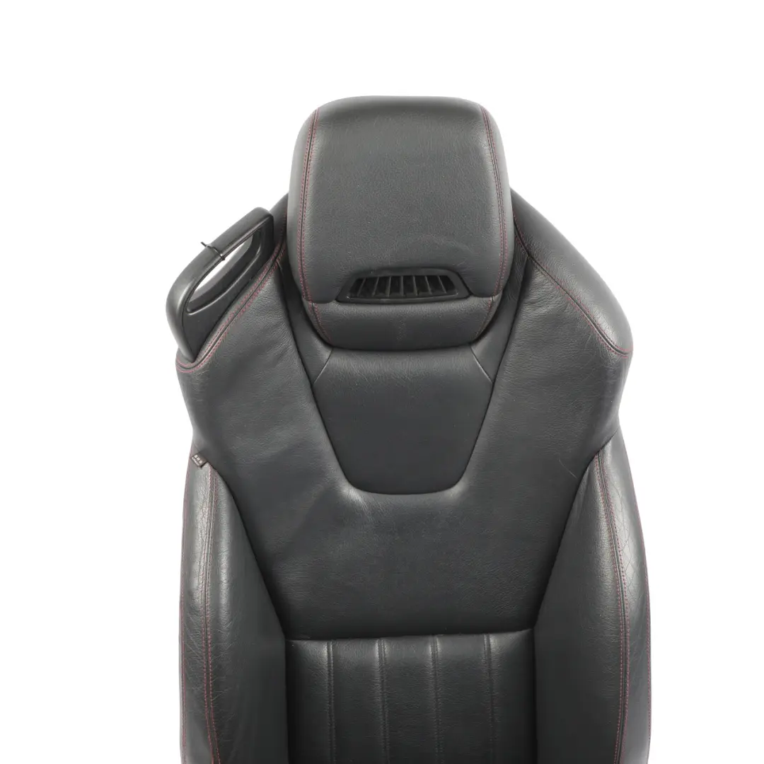 Mercedes SLK R172 Front Seat Heated Ventilated Right O/S Leather Black Red - SKU A1729103601-2 - Part number A1729103601