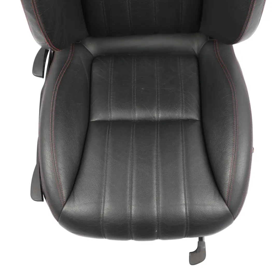 Mercedes SLK R172 Front Seat Heated Ventilated Right O/S Leather Black Red - SKU A1729103601-2 - Part number A1729103601