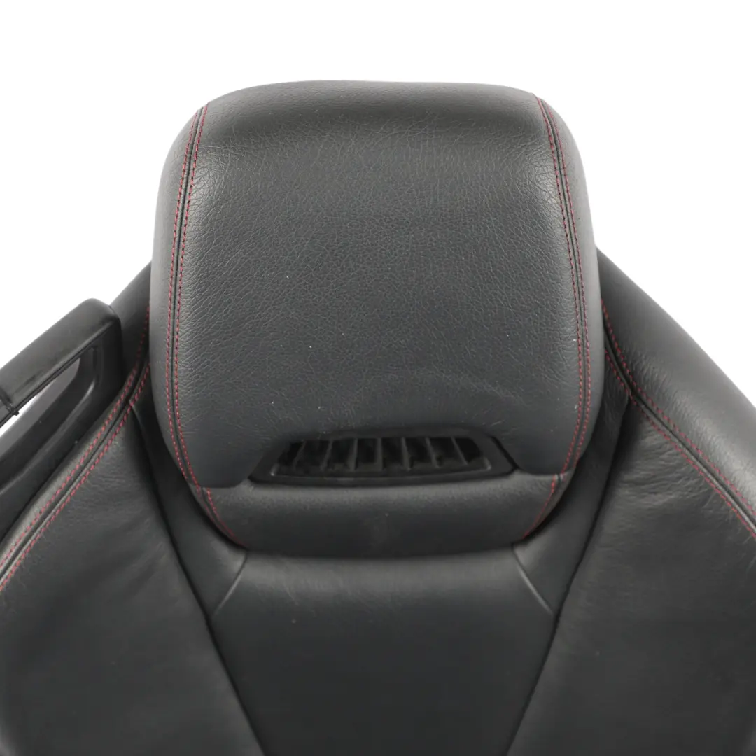 Mercedes SLK R172 Front Seat Heated Ventilated Right O/S Leather Black Red - SKU A1729103601-2 - Part number A1729103601