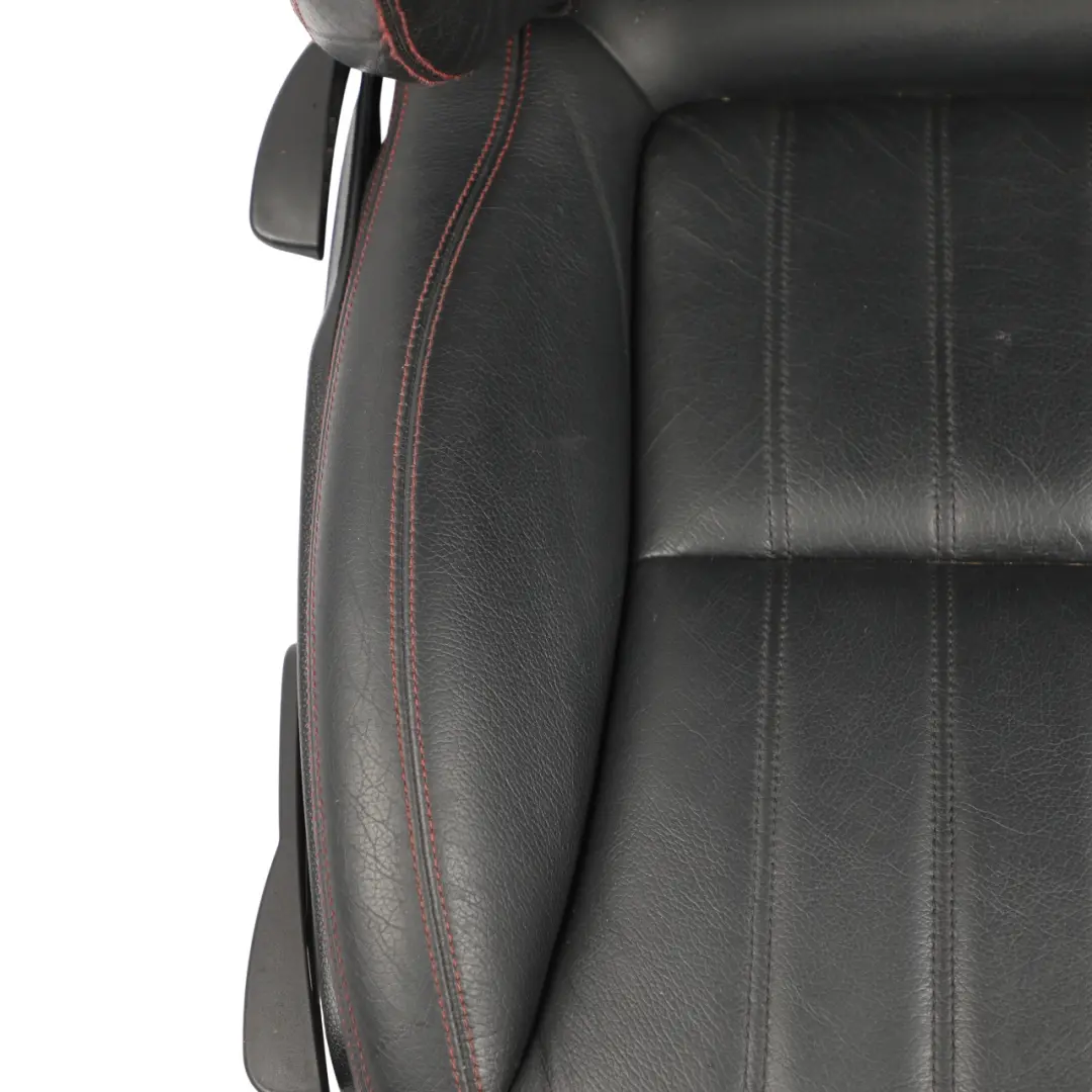 Front Seat Heated Ventilated Right O/S Leather Black Red to Mercedes SLK R172 with Part number A1729103601 Mercedes SLK R172 Front Seat Heated Ventilated Right O/S Leather Black Red - SKU A1729103601-2 - Part number A1729103601