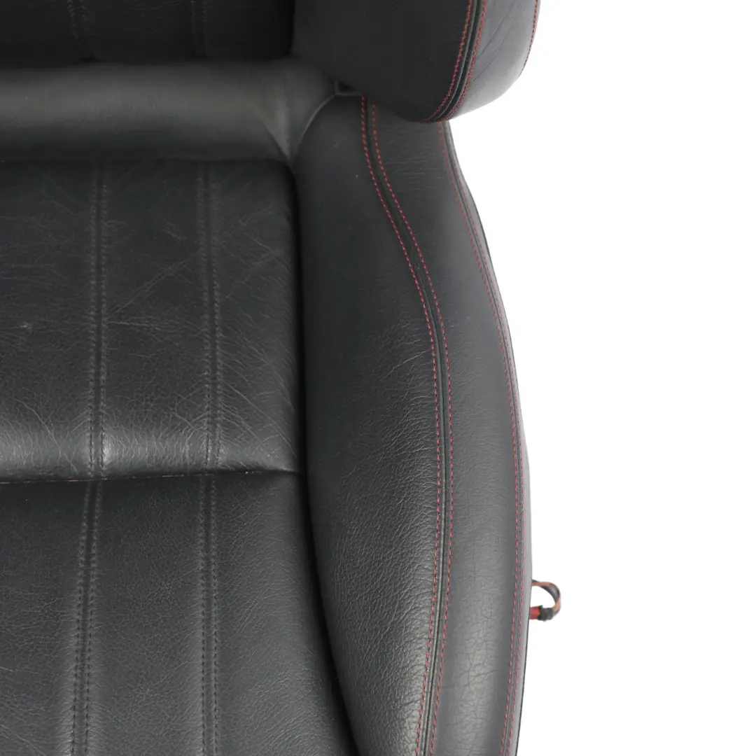 Front Seat Heated Ventilated Right O/S Leather Black Red to Mercedes SLK R172 with Part number A1729103601 Mercedes SLK R172 Front Seat Heated Ventilated Right O/S Leather Black Red - SKU A1729103601-2 - Part number A1729103601