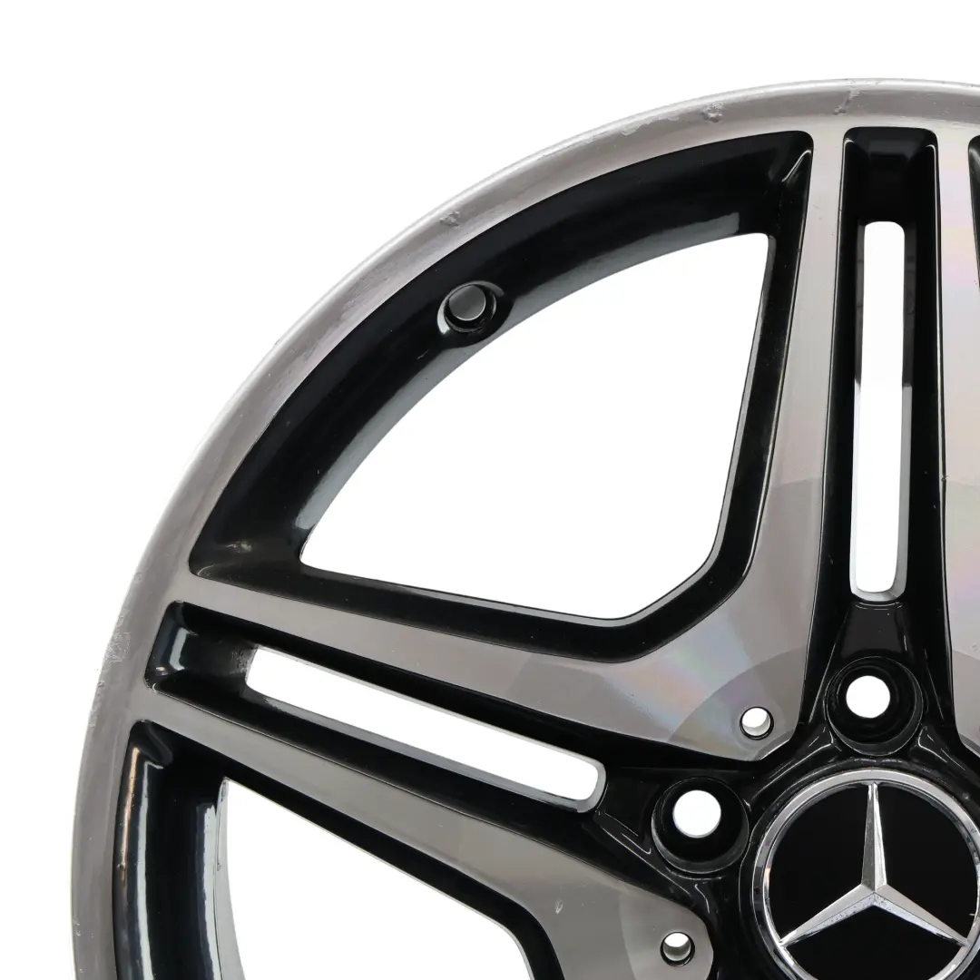 Alloy Rim 18" 5 Double Spoke ET:52 7.5J to Mercedes W176 W246 AMG Wheel with Part number A1764010302 Mercedes W176 W246 AMG Wheel Alloy Rim 18" 5 Double Spoke ET:52 7.5J - SKU A1764010302-1 - Part number A1764010302