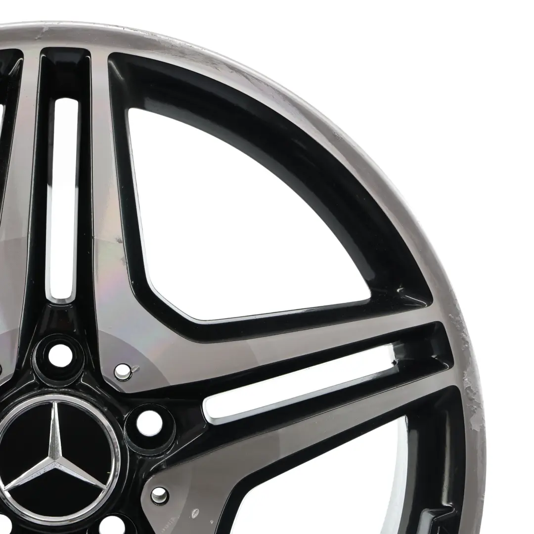 Alloy Rim 18" 5 Double Spoke ET:52 7.5J to Mercedes W176 W246 AMG Wheel with Part number A1764010302 Mercedes W176 W246 AMG Wheel Alloy Rim 18" 5 Double Spoke ET:52 7.5J - SKU A1764010302-1 - Part number A1764010302
