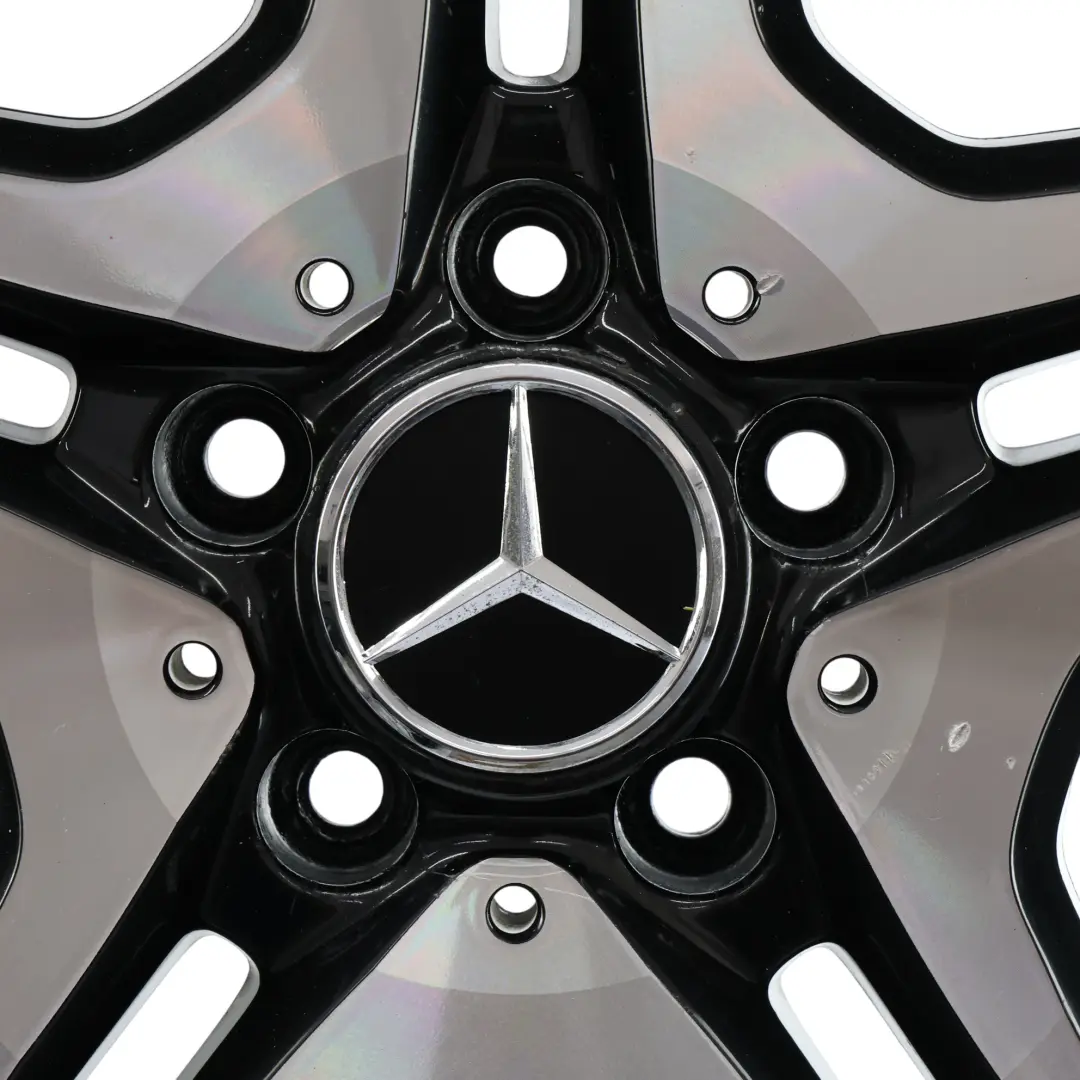 Alloy Rim 18" 5 Double Spoke ET:52 7.5J to Mercedes W176 W246 AMG Wheel with Part number A1764010302 Mercedes W176 W246 AMG Wheel Alloy Rim 18" 5 Double Spoke ET:52 7.5J - SKU A1764010302-1 - Part number A1764010302