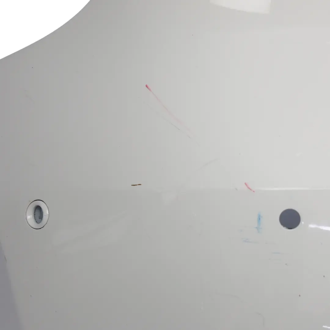 Bumper Rear Trim Panel Covering Calcite White - 650 to Mercedes W176 with Part number A1768807040 Mercedes W176 Bumper Rear Trim Panel Covering Calcite White - 650 - SKU A1768807040-CW - Part number A1768807040