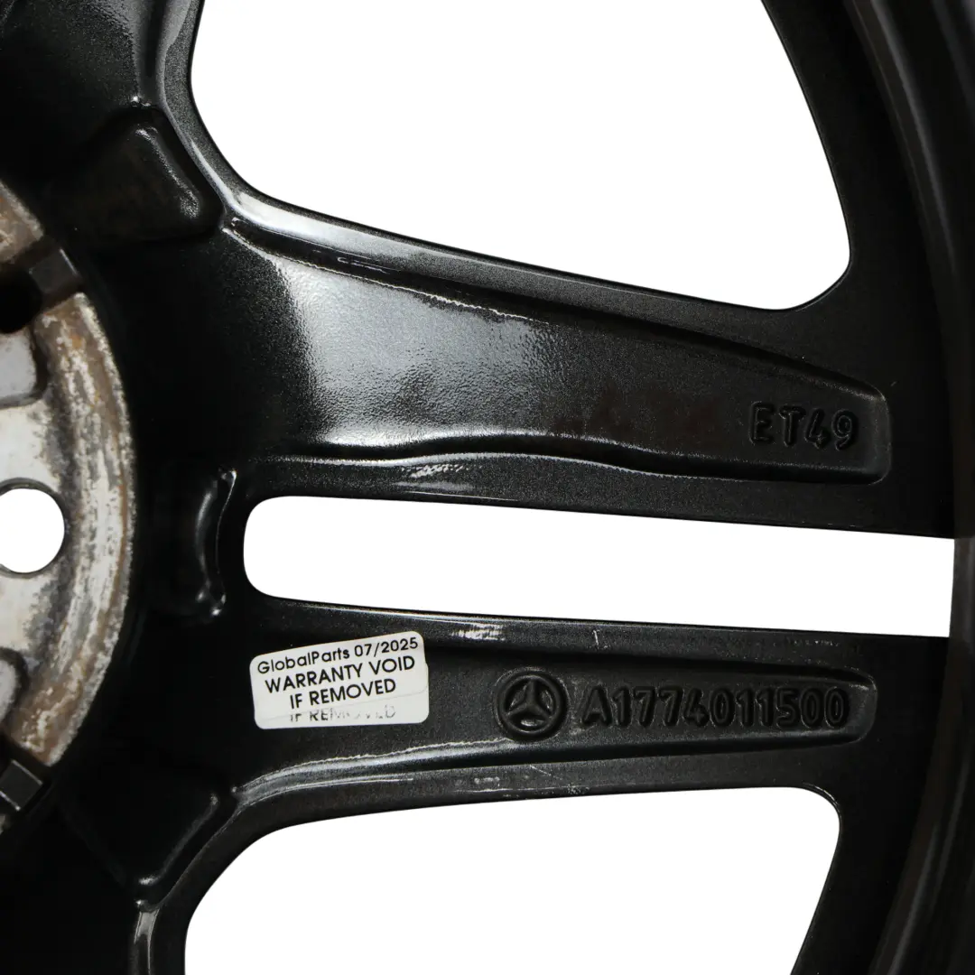 Mercedes W177 V177 AMG Leicht Metall Felge 5 Doppelspeiche 18" 7,5J - SKU A1774011500-4 - Teilenummer A1774011500