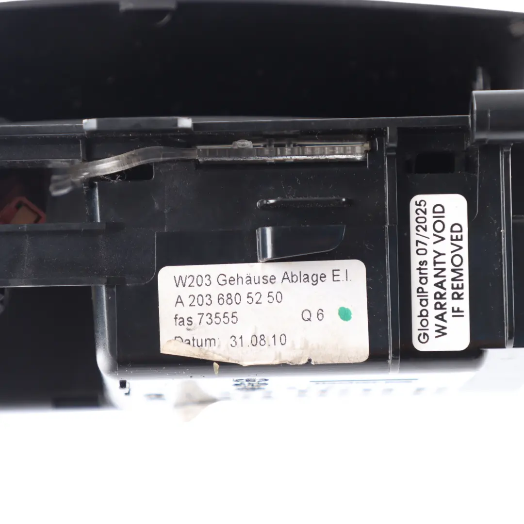 Cenicero Consola Central Delantera Cenicero para Mercedes CL203 W203 con número de pieza A2036805250 Mercedes CL203 W203 Cenicero Consola Central Delantera Cenicero - SKU A2036805250 - Número de pieza A2036805250