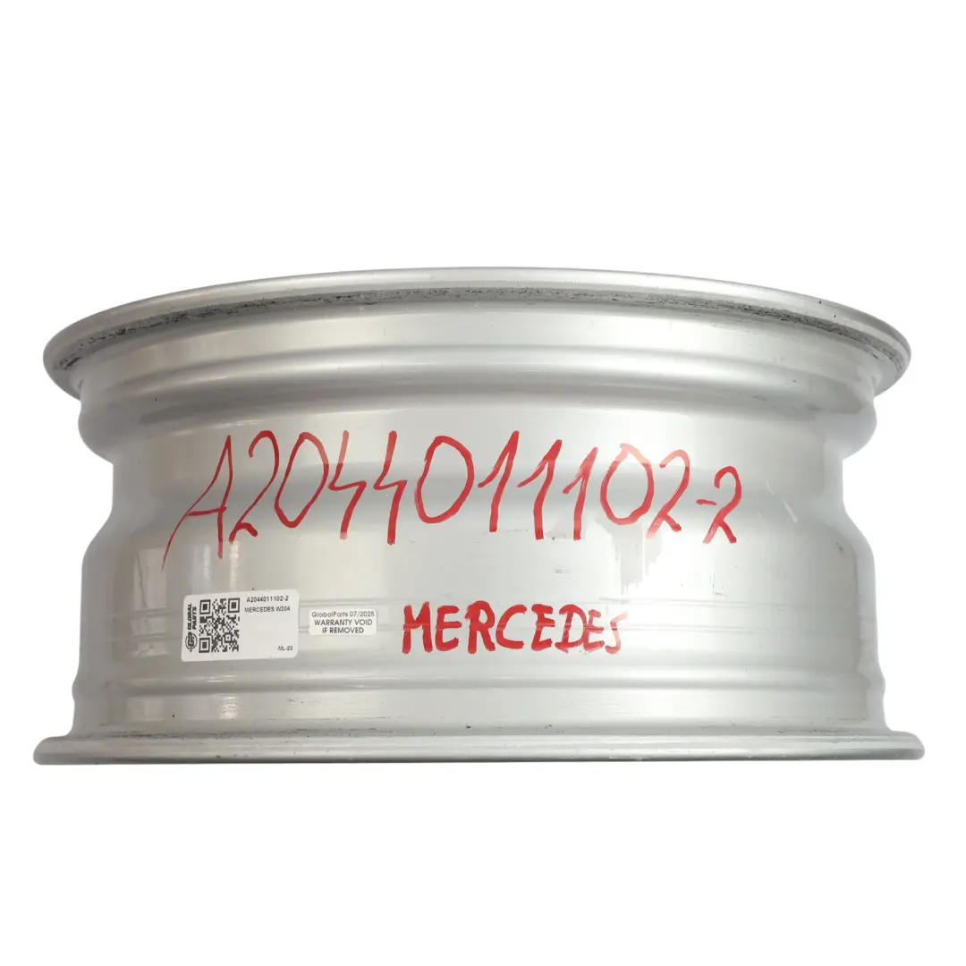 Mercedes W204 Wheel Rim Silver Alloy 16" 7 Hole ET:43 7J - SKU A2044011102-2 - Part number A2044011102