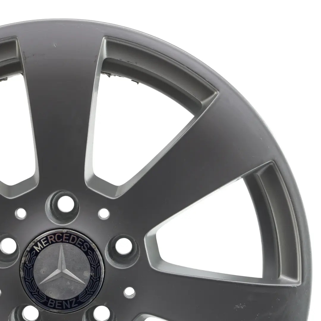 Mercedes W204 Argento 7 Fori Cerchio In Lega 16" ET:43 7J - SKU A2044011102-2 - Numero di parte A2044011102