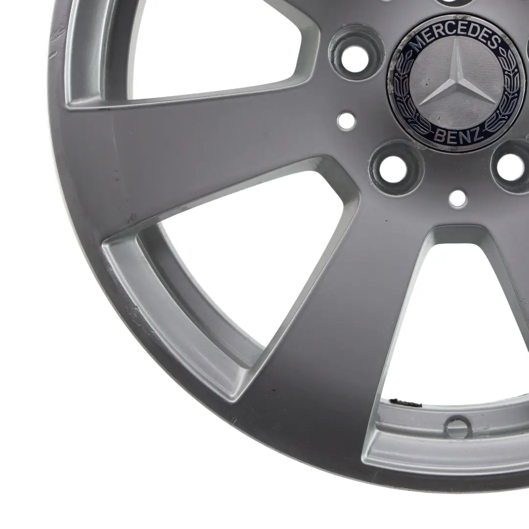 Mercedes W204 Argento 7 Fori Cerchio In Lega 16" ET:43 7J - SKU A2044011102-2 - Numero di parte A2044011102