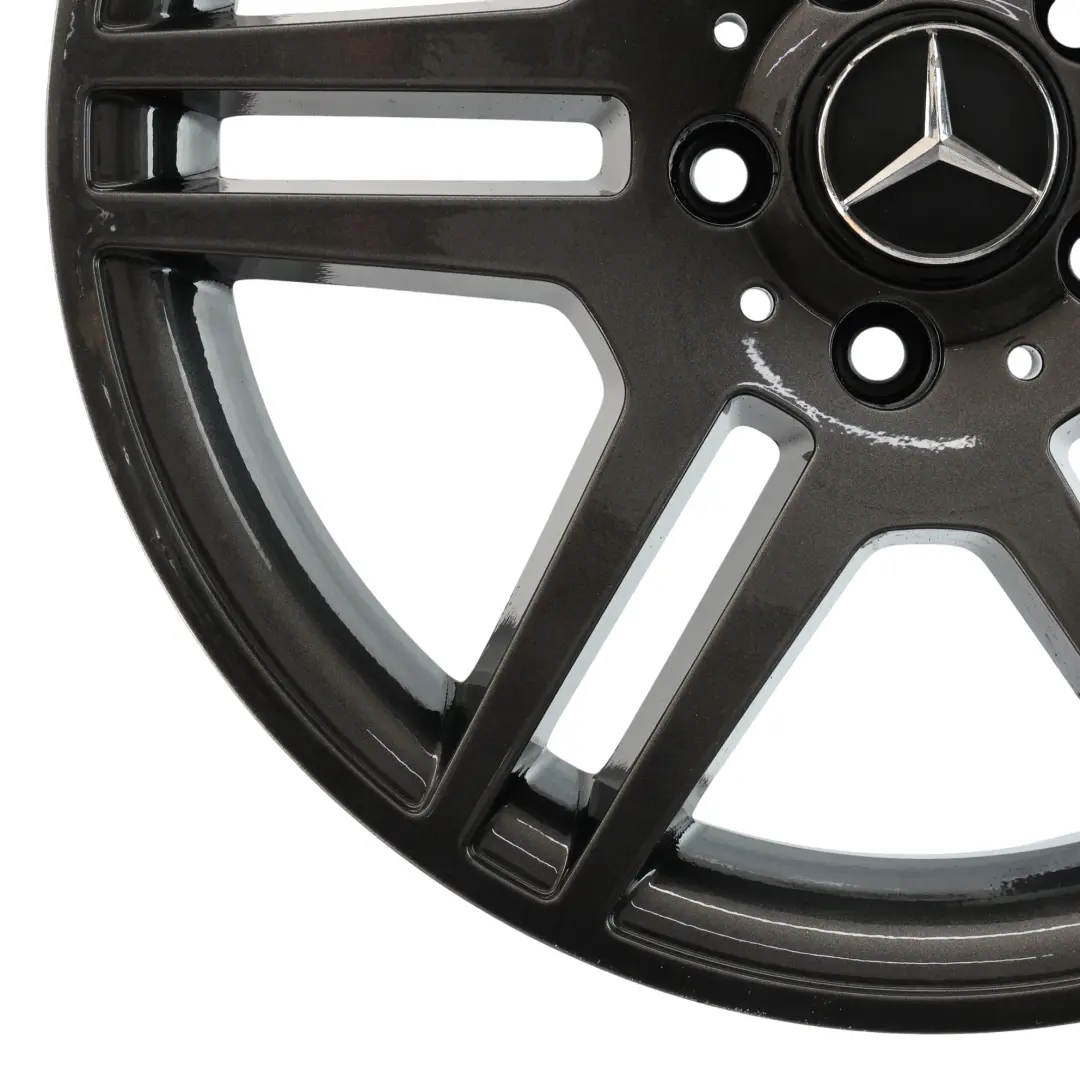 Mercedes W204 AMG Wheel Rim Alloy Grey 17" 6 Double Spoke ET:47 7,5J - SKU A2044014502-7 - Part number A2044014502