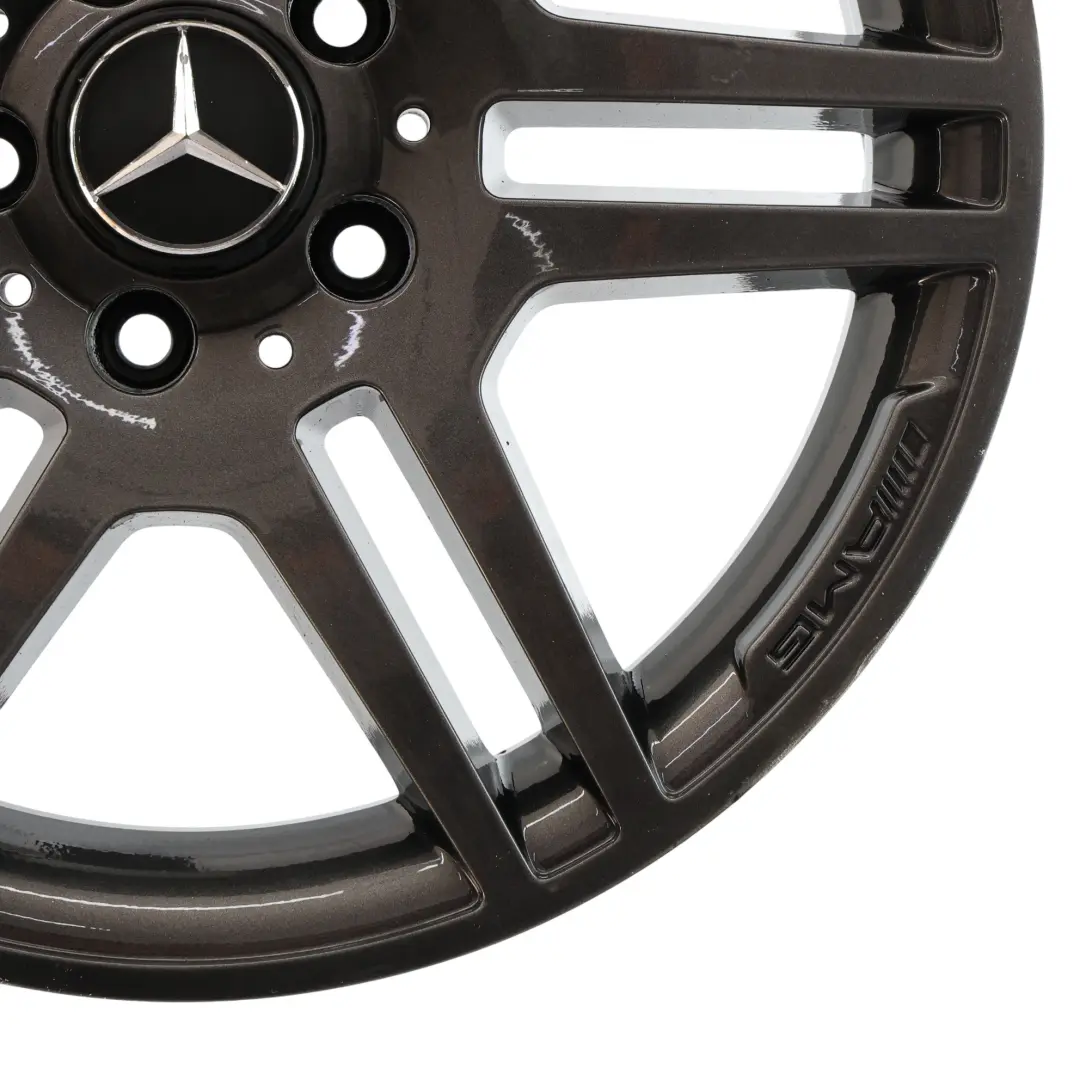 Mercedes W204 AMG Wheel Rim Alloy Grey 17" 6 Double Spoke ET:47 7,5J - SKU A2044014502-7 - Part number A2044014502