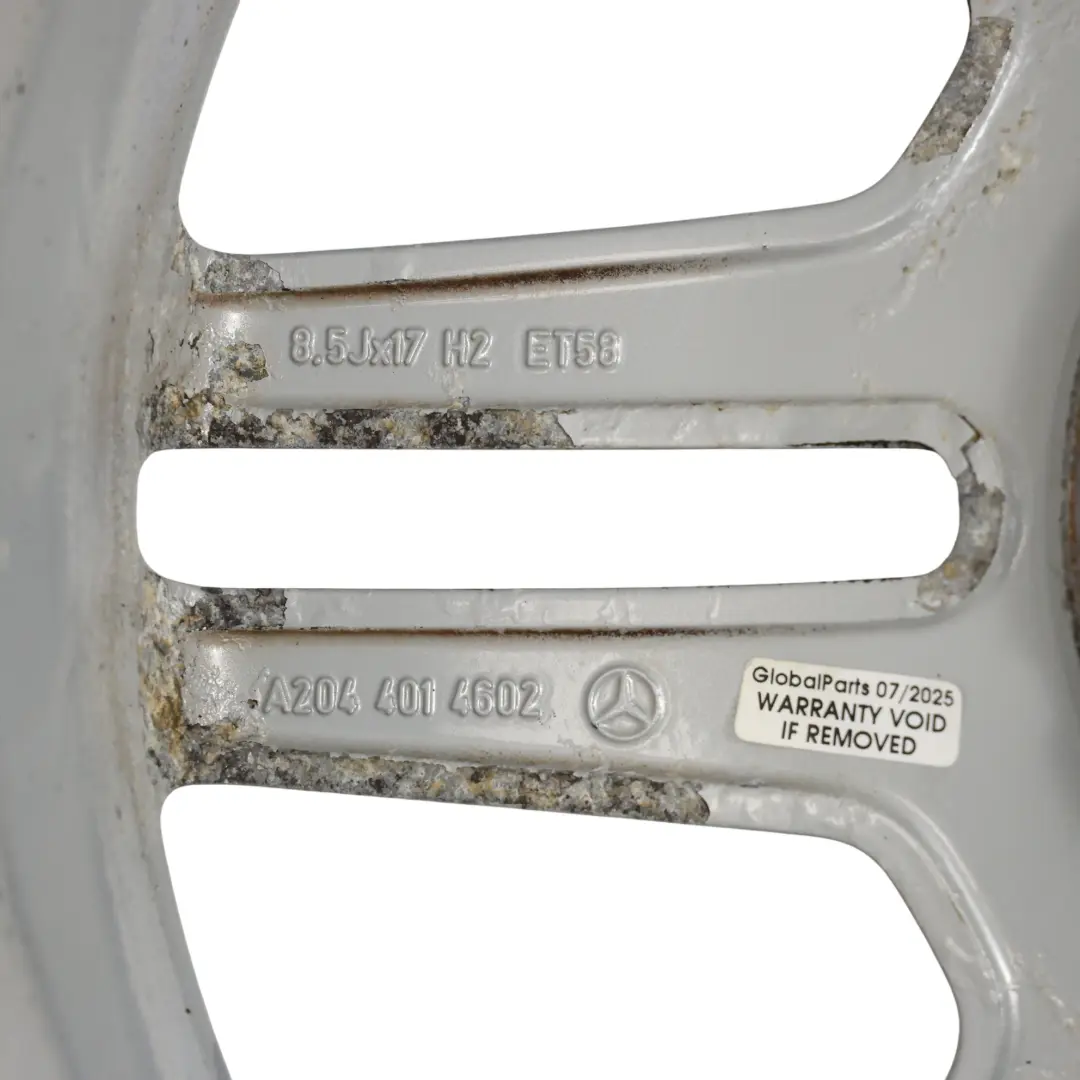 Mercedes W204 AMG 6 Double-Spoke Alloy Wheel Rim 17" ET:58 8,5J - SKU A2044014602-1 - Part number A2044014602