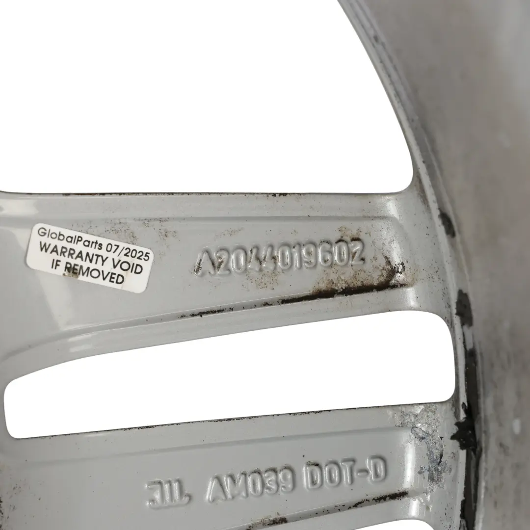 Mercedes W204 AMG Silberne Leicht metall felge 17" ET:47 7,5J - SKU A2044019602-1 - Teilenummer A2044019602