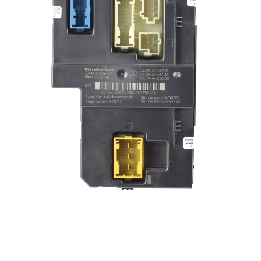 Fuse Box Relay SAM Control Unit Module to Mercedes W204 Rear with Part number A2045458201 Mercedes W204 Rear Fuse Box Relay SAM Control Unit Module - SKU A2045458201-1 - Part number A2045458201