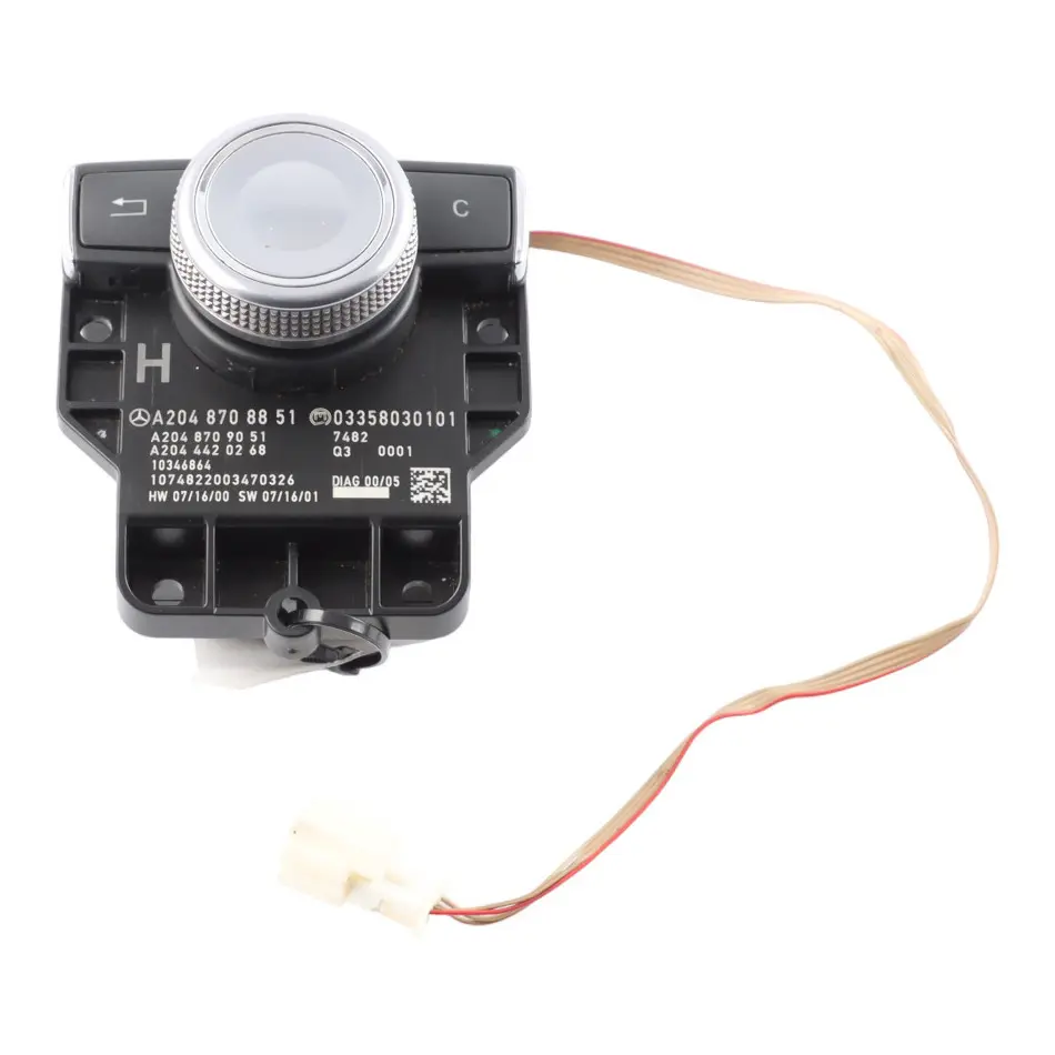 Navigation Switch Comand Control Panel Knob Button to Mercedes W204 with Part number A2048708851 Mercedes W204 Navigation Switch Comand Control Panel Knob Button - SKU A2048708851 - Part number A2048708851