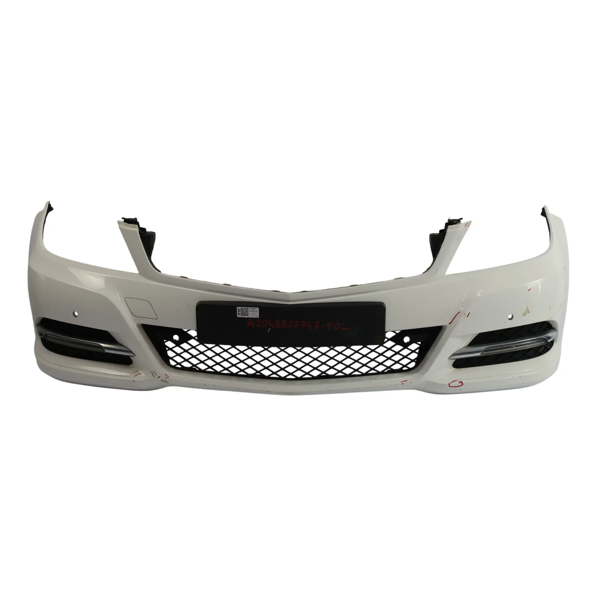 Mercedes W204 Front Bumper Sport Trim Panel Cover Polar White - 149
