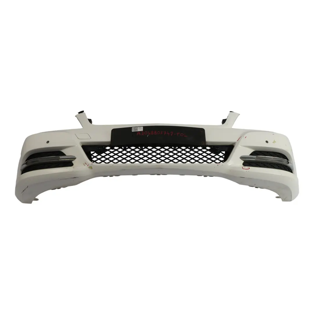 Front Bumper Sport Trim Panel Cover Polar White - 149 to Mercedes W204 with Part number A2048805747 Mercedes W204 Front Bumper Sport Trim Panel Cover Polar White - 149 - SKU A2048805747-POL - Part number A2048805747