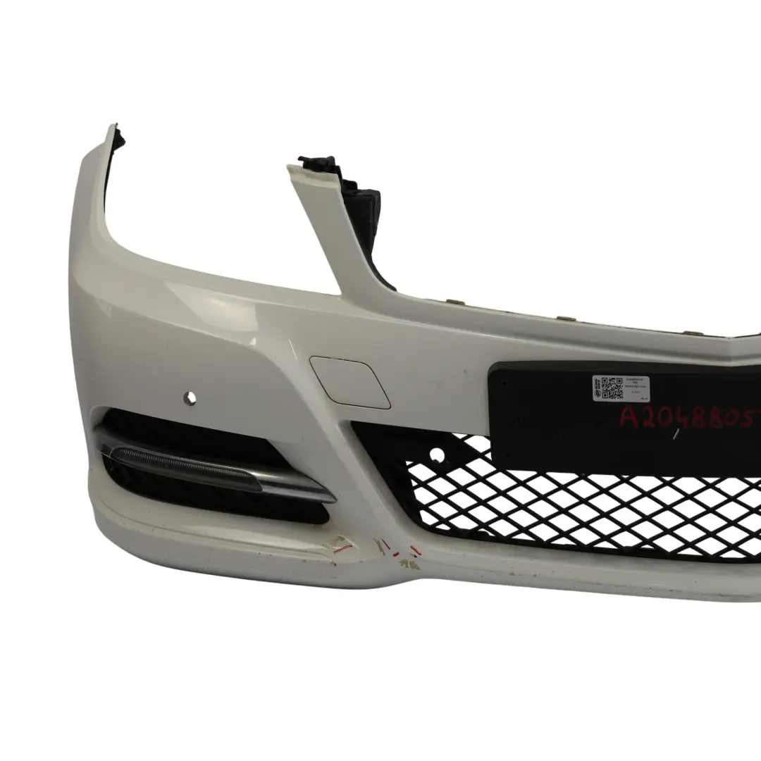 Front Bumper Sport Trim Panel Cover Polar White - 149 to Mercedes W204 with Part number A2048805747 Mercedes W204 Front Bumper Sport Trim Panel Cover Polar White - 149 - SKU A2048805747-POL - Part number A2048805747